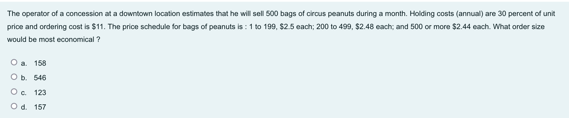 The operator of a concession at a downtown