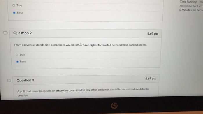 Question From a revenue standpoint, a producer