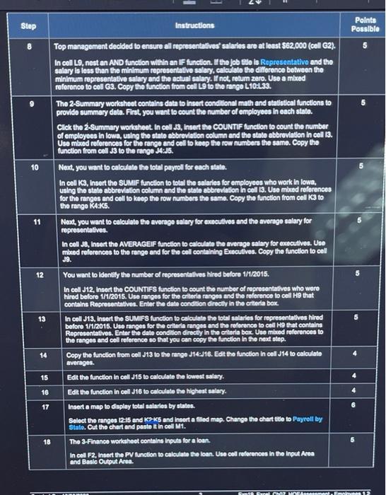 excel problems can you inclue the equations so i