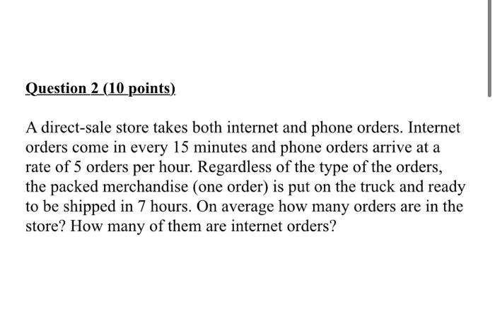 Answer Question#2 Question 2 (10 points) A