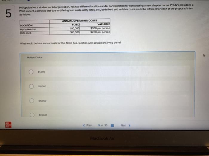 5 Phi Upsilon Nu, a student social organization,