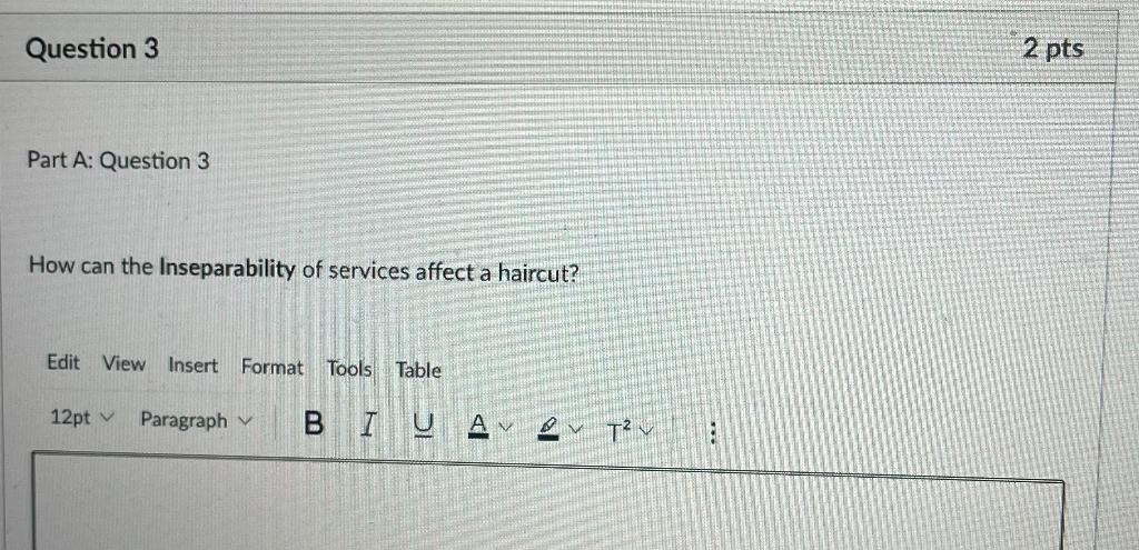 Question 3 Part A: Question 3 How can the