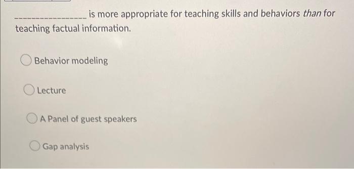 Measures of training assessment/evaluation (hint: