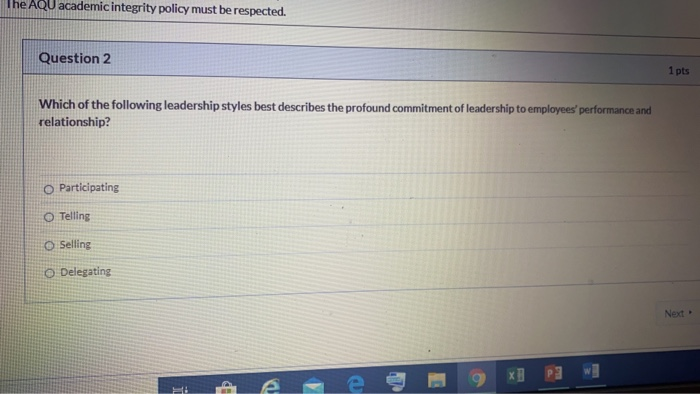 The AQU academicintegrity policy must be