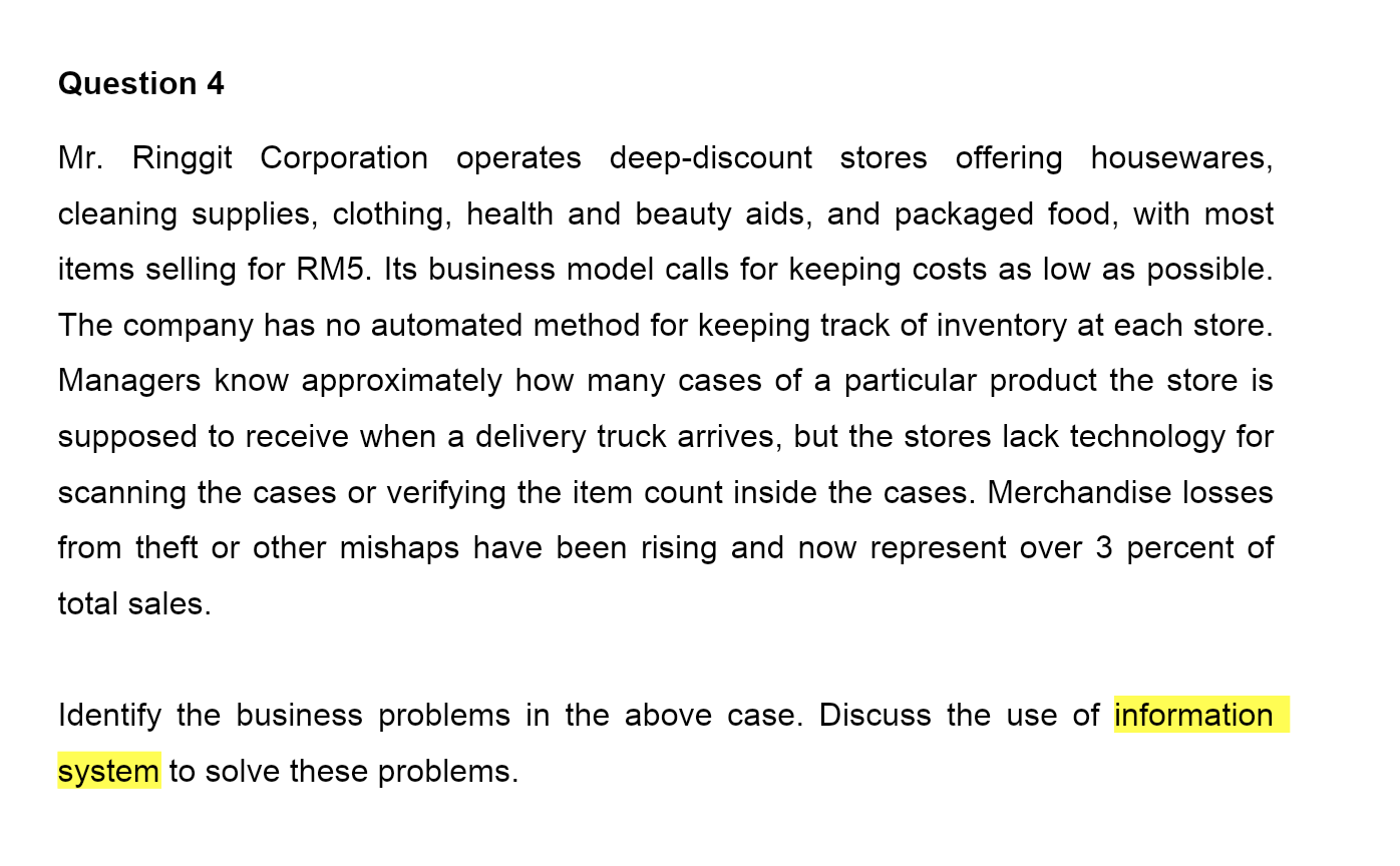 Mr. Ringgit Corporation operates deep-discount