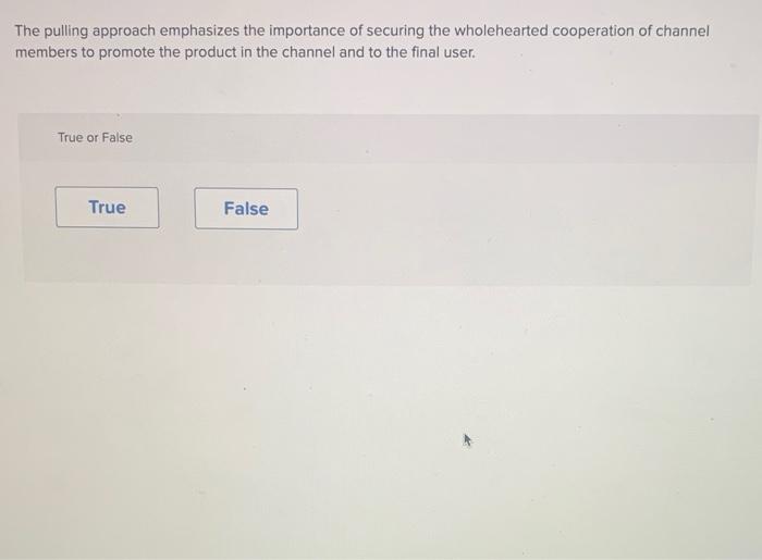 The pulling approach emphasizes the importance of