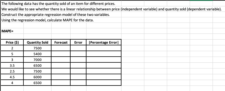 These are excel questions, handwritten will be
