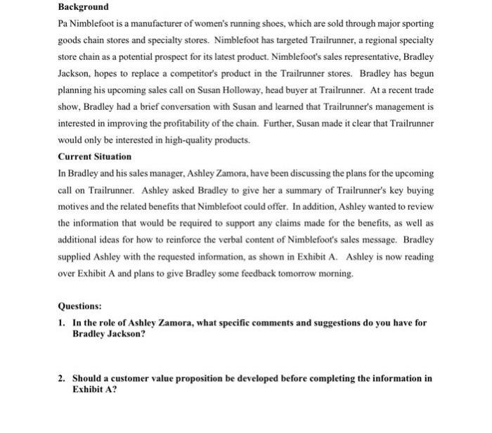 Background Pa Nimblefoot is a manufacturer of