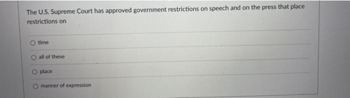 The U.S. Supreme Court has approved government