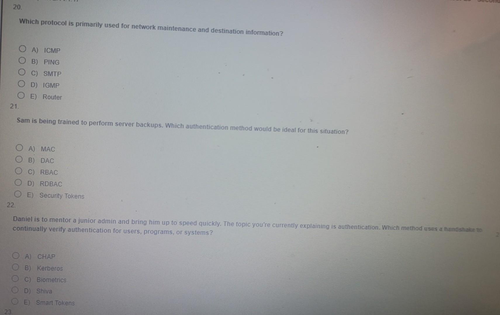 need help with this Which wireless technology is