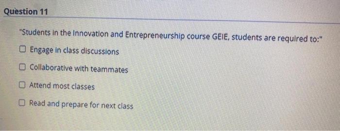 Question 6 "IF A represents "Innovation"", B