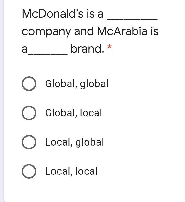 McDonald's is a company and McArabia is a brand.