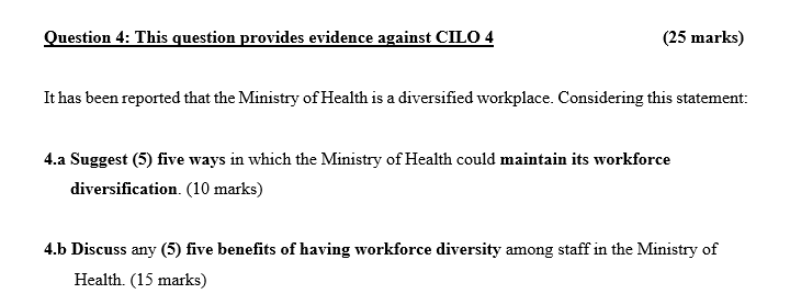 Scenario: Assume that you are employed as a Human