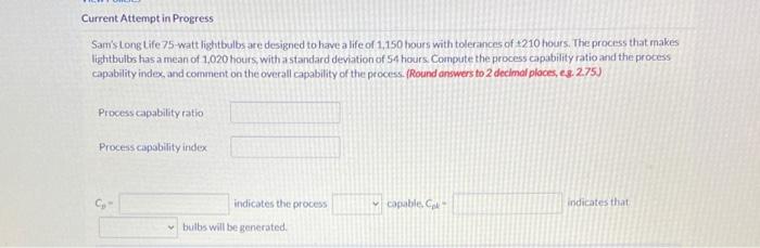 Current Attemptin Progress Sam's Long Life 75