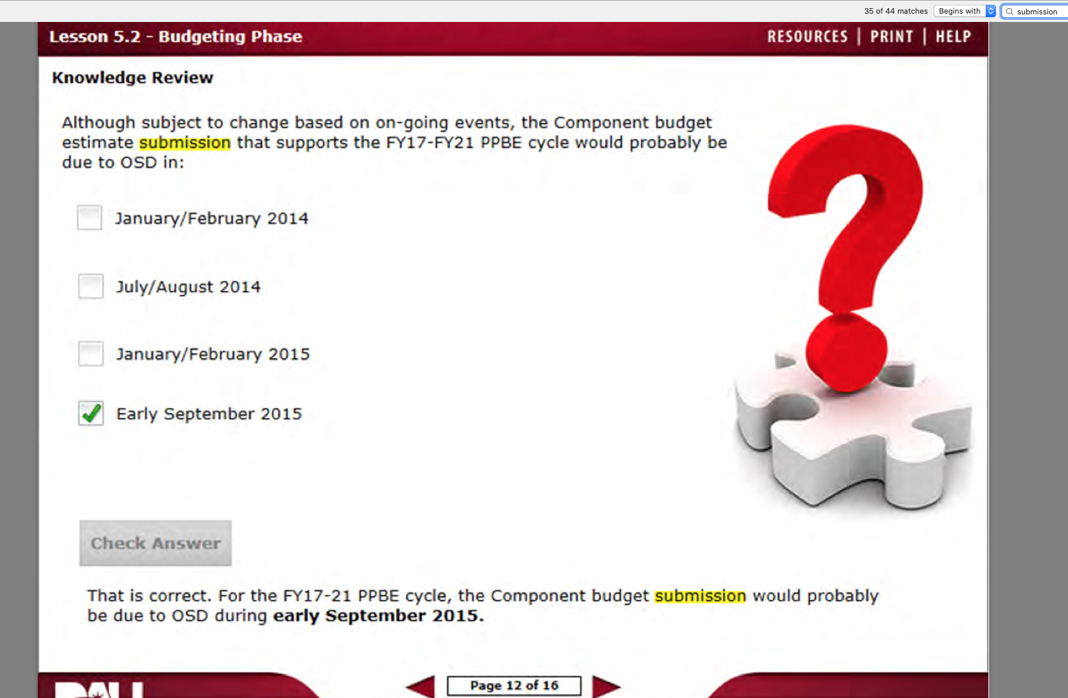 RECOGNIZE THE FUNDING IMPACTTS OF TEST AND
