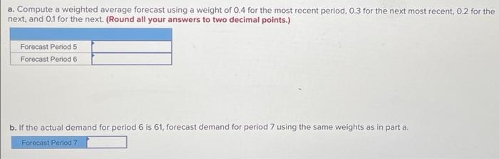 Given the following demand data, Period Hamrun 2