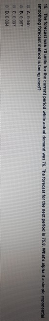 11. The difference between actual demand and the