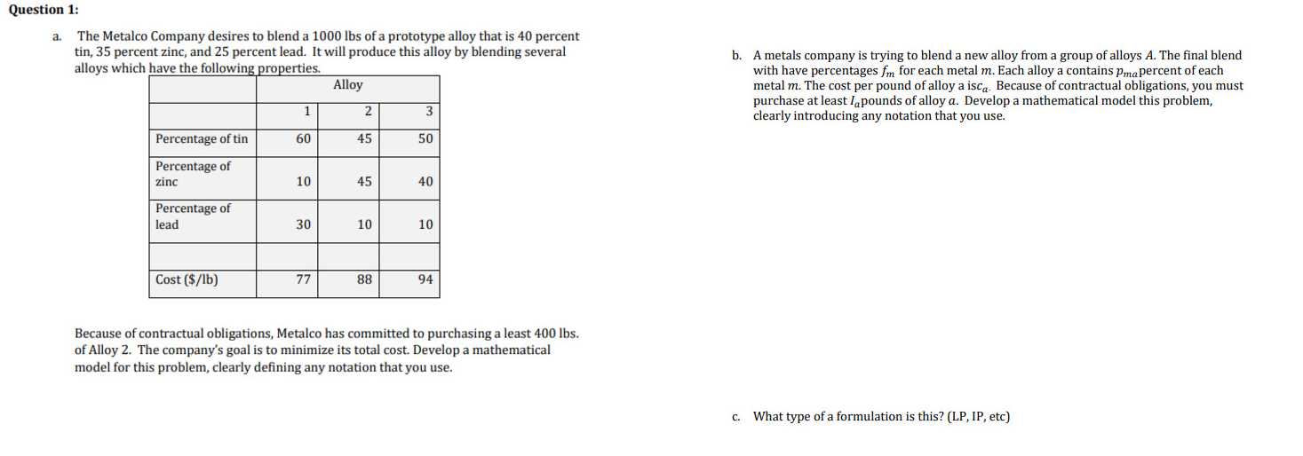 Explain how to solve in detail : Question 1: a.