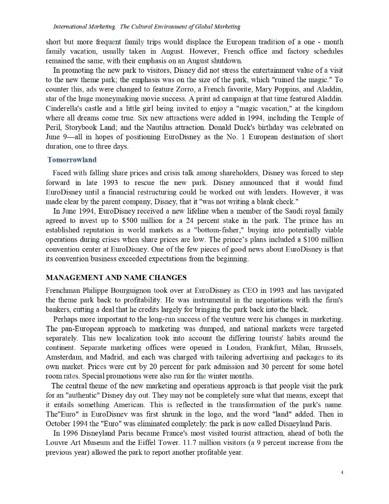 International Marketing. The Cultural Environment