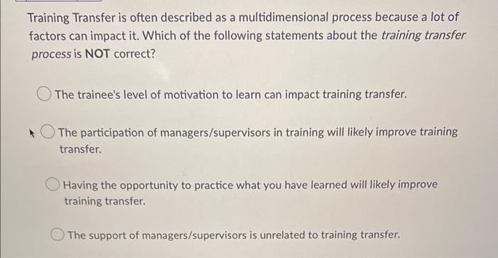 are training delivery methods that require the