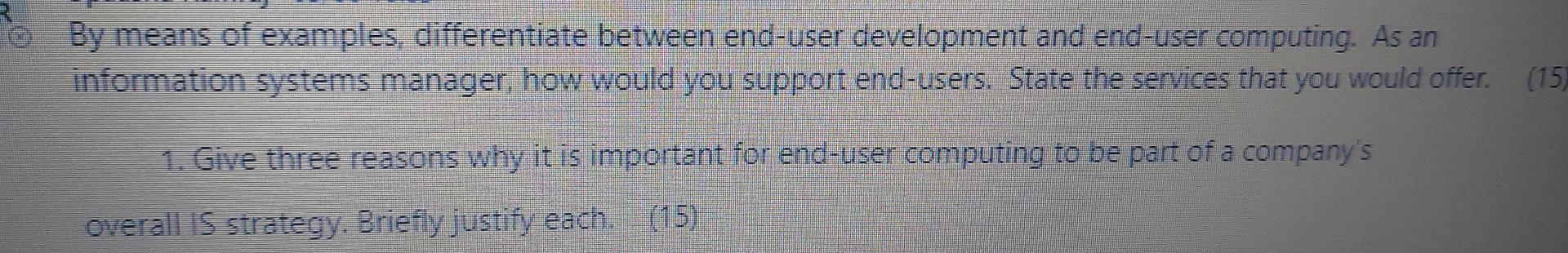 By means of examples differentiate between
