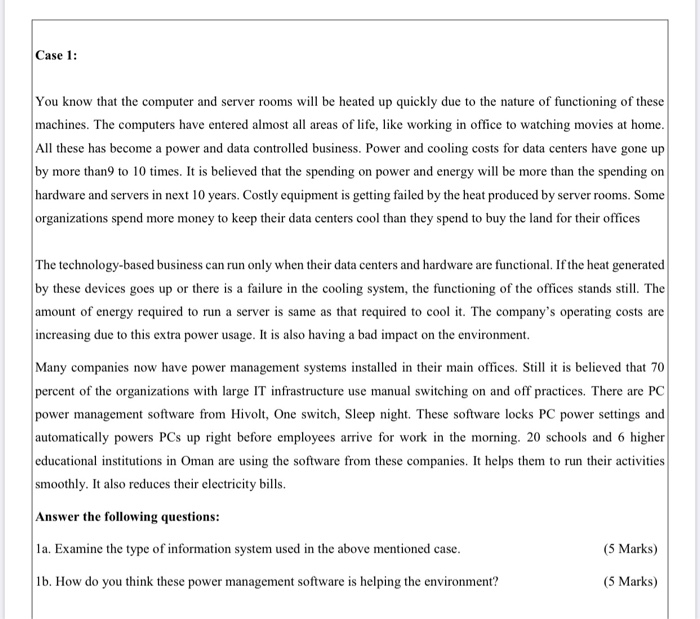 Case 1: You know that the computer and server