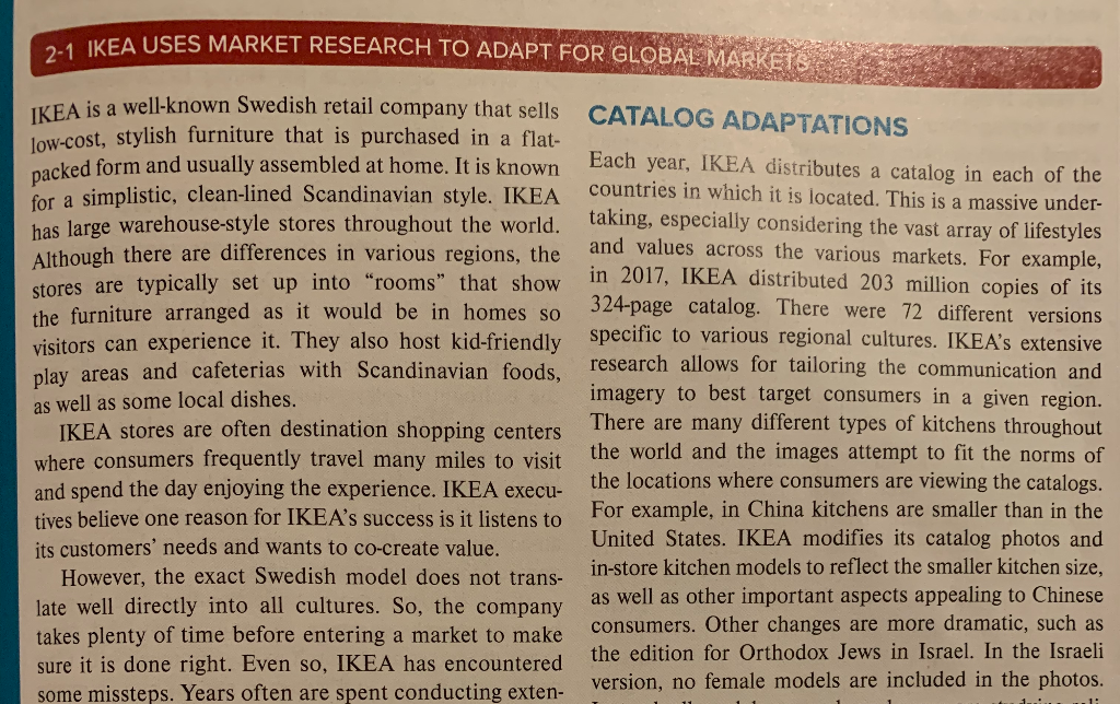 Book: Consumer Behavior (edition 14th) IKEA CASE: