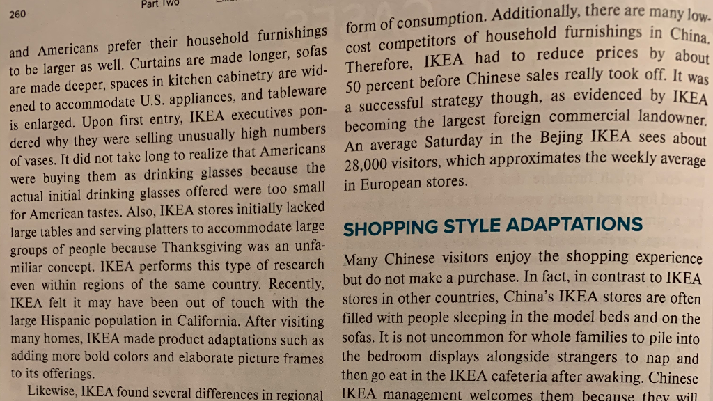 Book: Consumer Behavior (edition 14th) IKEA CASE: