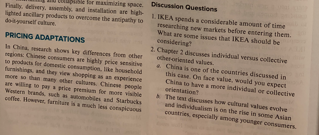 Book: Consumer Behavior (edition 14th) IKEA CASE: