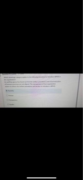 The most prominent type of BPMS is the ad hoe