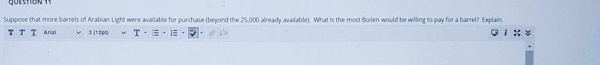 Recall the Bollen Oil problem from class. We took