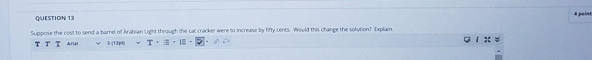 Recall the Bollen Oil problem from class. We took