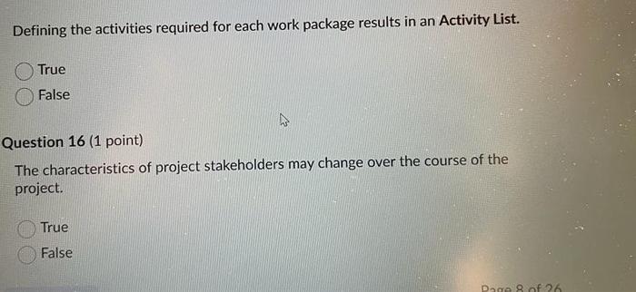 very urgent Defining the activities required for