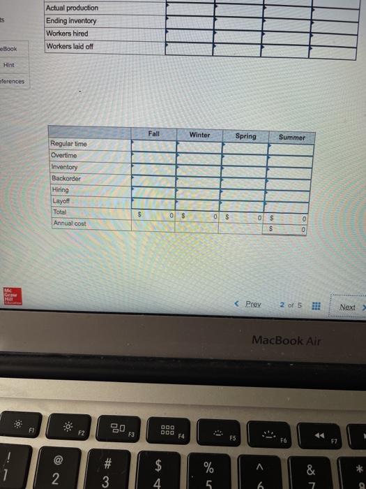 hw4 Q2 40 2 Develop a production plan and