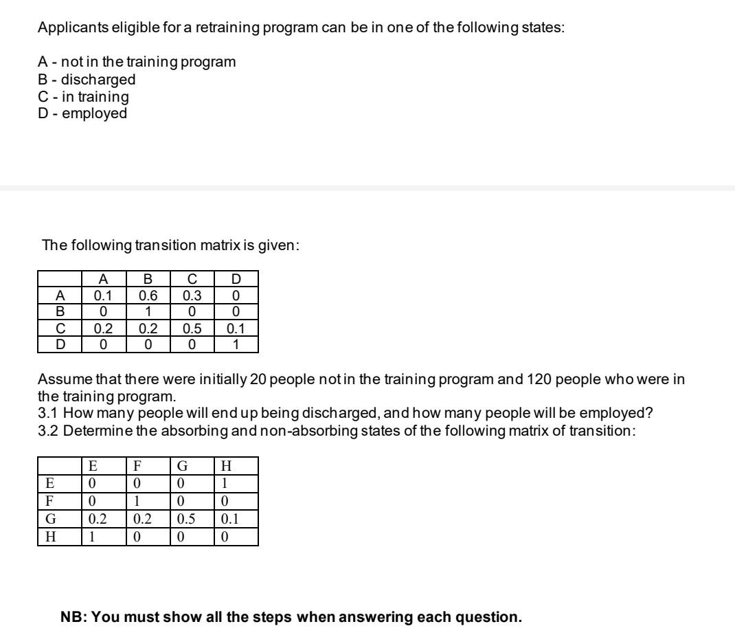 please assist Applicants eligible for a