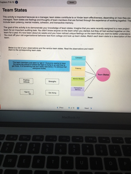 Team States This activity is important because as