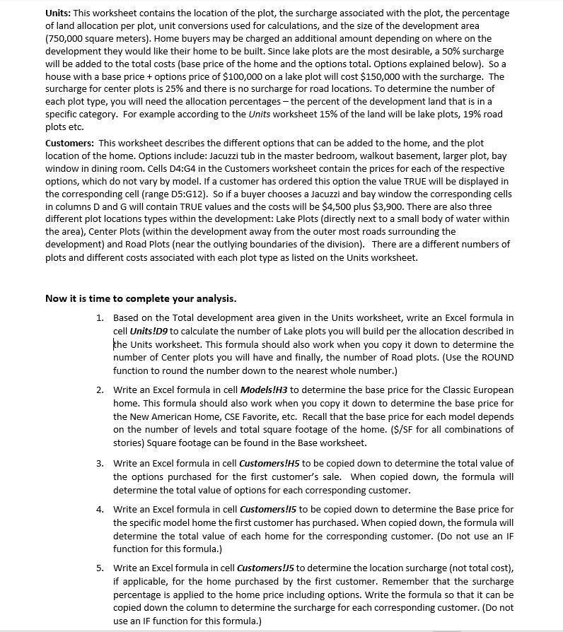 4. Write an Excel formula in cell Customers!I5 to