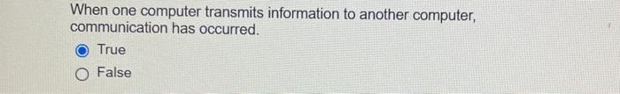 When one computer transmits information to