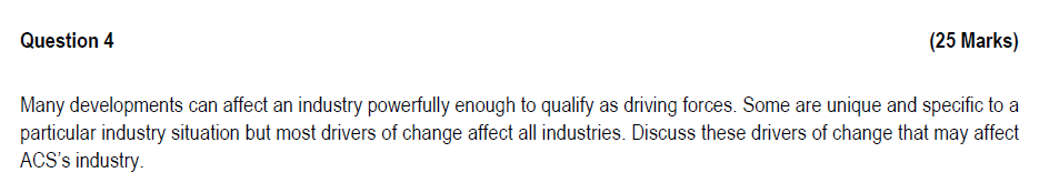 Question 4 (25 Marks) Many developments can