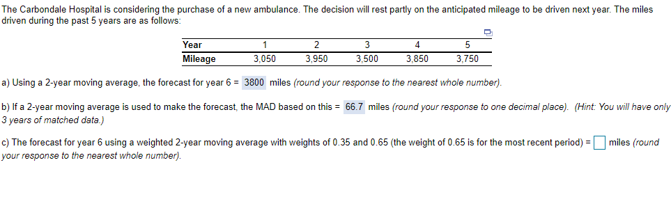 D) Using exponential smoothing with alpha = 0.40