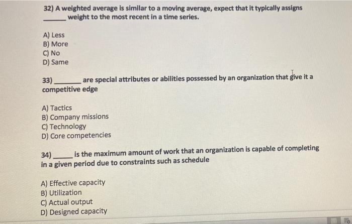 28) Forecast Is the difference between the value