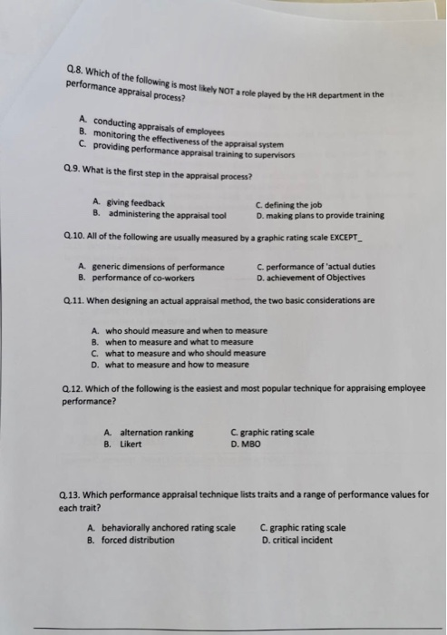 ATTITLE: Performance Management ACTIVITY: Pre