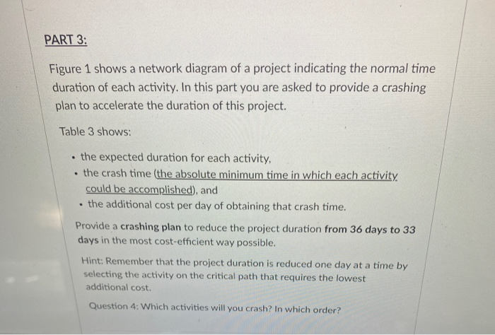 PART 2: Act. ID No. Activity Description Table 2