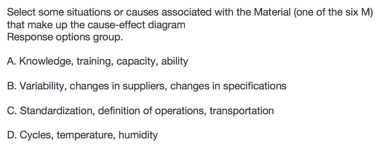 select only one option Select some situations or