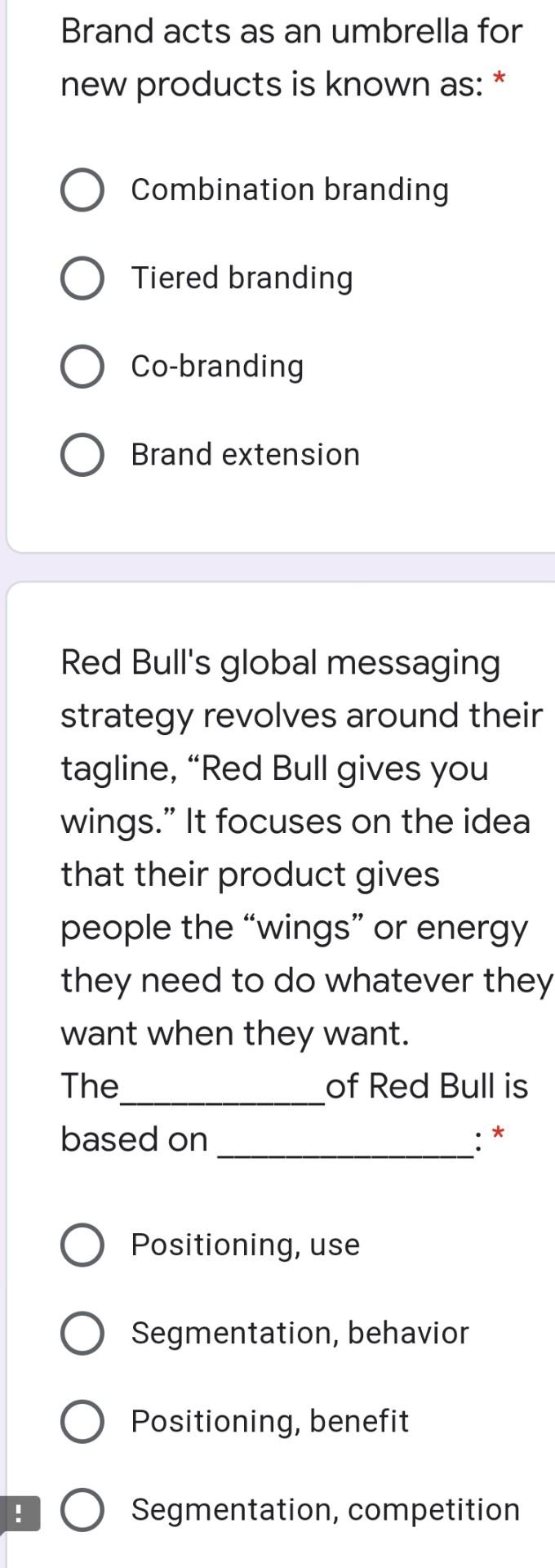 Brand acts as an umbrella for new products is