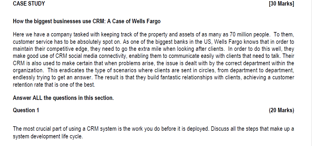 CASE STUDY [30 Marks] How the biggest businesses