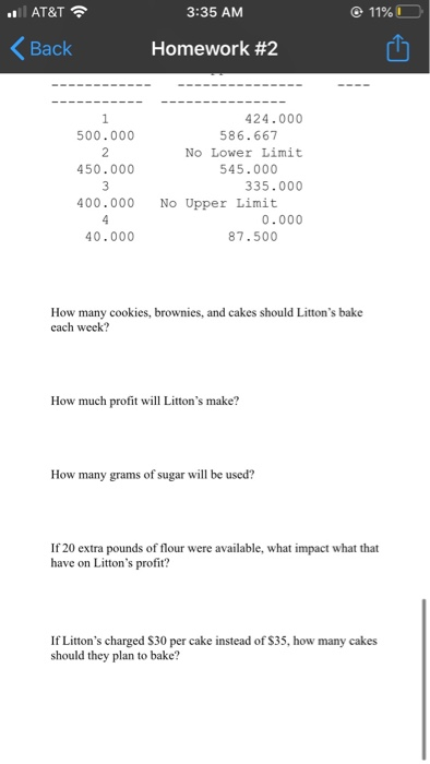Homework #2 s.t. 1. Consider the following linear