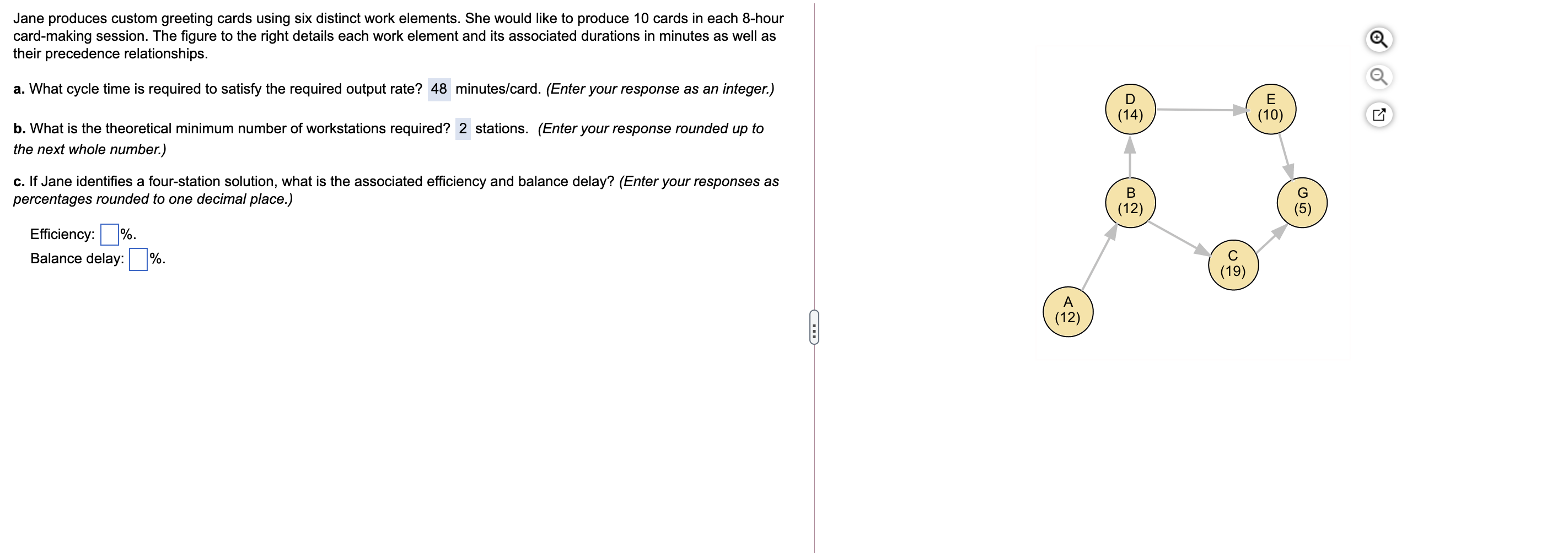 Jane produces custom greeting cards using six