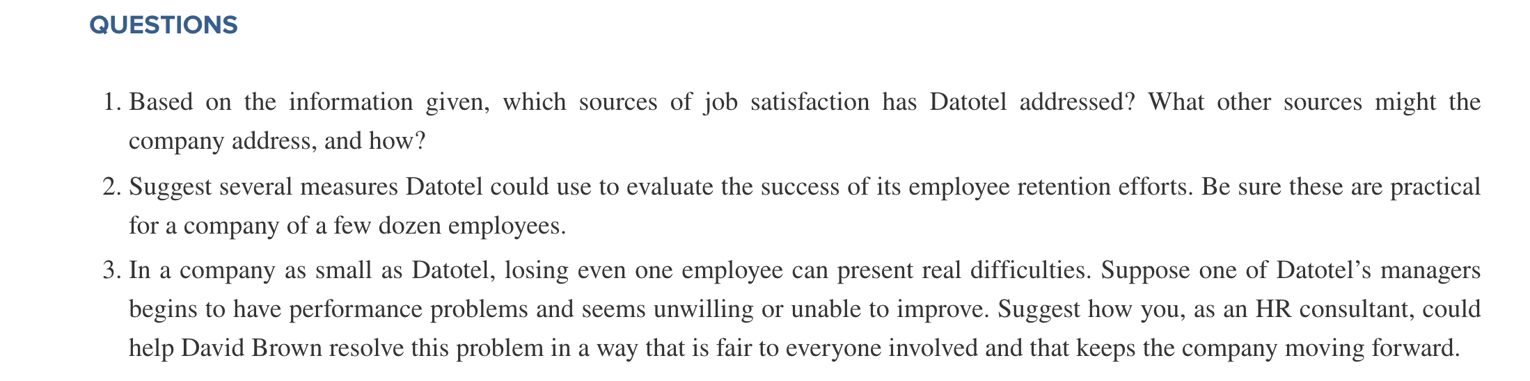 PLEASE ANSWER ALL QUESTIONS Learning to Show