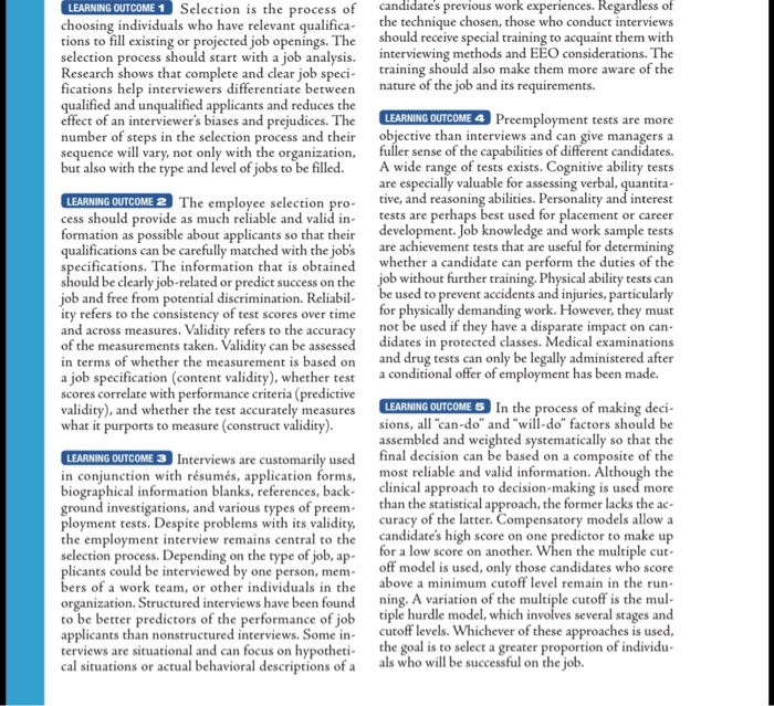 Summarize this please LEARNING OUTCOME 1